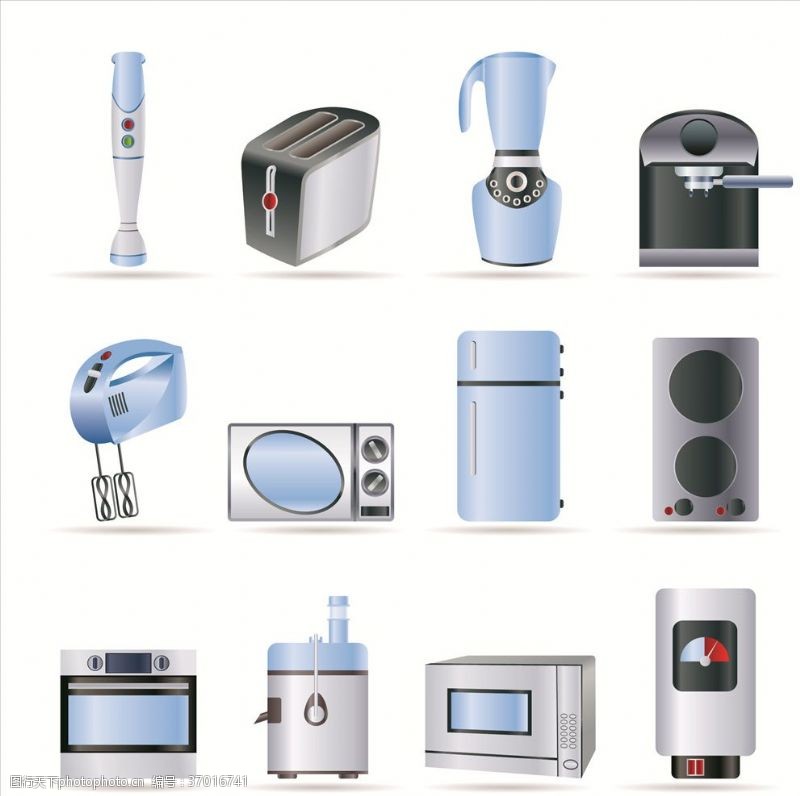 家电矢量图 现代家居设计的视觉语言与实用宝库